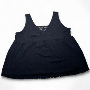 Maurices Black Fitted Sleeveless Tank Top